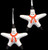 White Snowman Starfish Seashell Christmas Ornament Set of 4
