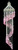 Shell Wind Chime Pink Bubble Seashell Spiral 36 inch