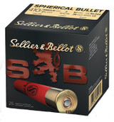 Sellier & Bellot Hunting 410 Gauge 2.50" 3 Pellets 1/2oz Spherical 000 Buck Shot Shotshell 25 Box/20 Case - SB410A