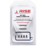 Rise Armament Anti-Walk Pin Set Black Stainless Steel AR Platform
