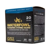 Apex WS-20 Waterfowl 20-Gauge Shotgun Ammo, 3", #3 Steel / #8 TSS Blend, 250-Round Case