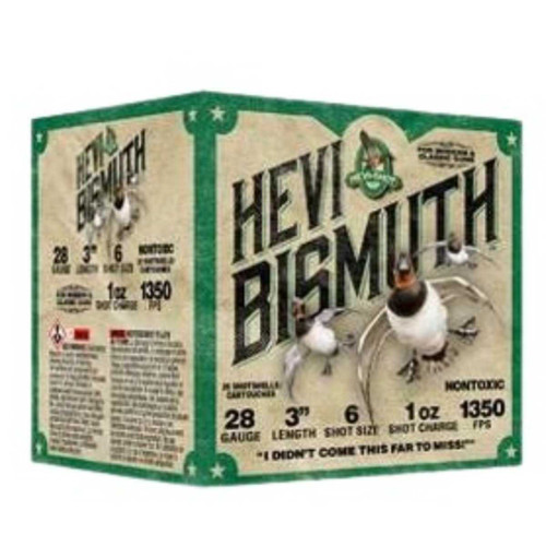 HEVI SHOT HEVI SHOT BISMUTH 28GA 3IN #6 SHOT 1OZ 25RDS HEVISH-HS18436