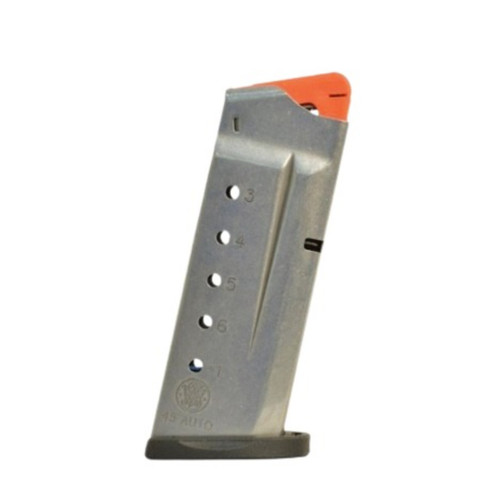 SW M+P SHIELD MAGAZINE 45AUTO 6RD STAINLESS STEEL