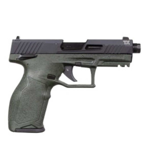 TAURUS Taurus TX22 Handgun .22 LR 16&22rd Magazines 4.6" Barrel ODG Splatter Grip Black Slide - 1-2TX22411SP2 TAURUS-1-2TX22411SP2