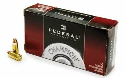 FEDERAL CHAMPION TRAINING BRASS 9MM 115GR FMJ 50RD