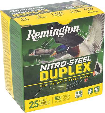 REMINGTON Remington Ammunition Nitro Steel Duplex 12GA 3" 1 1/4oz 2/6 Shot 250 Round Case - R26643 REM-R26643 BULK