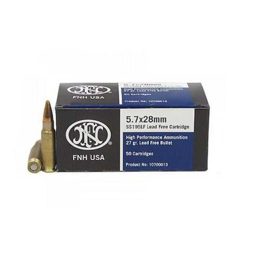 FN AMERICA FN 5.7x28 SS195LF Lead Free Ammunition 500 Round Box FN-10700019