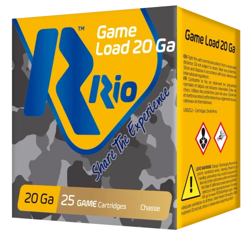RIO AMMO RIO GAME LOAD 20GA 2.75IN 1OZ 7.5SHOT 25RDS RIO-RC2075 SINGLE