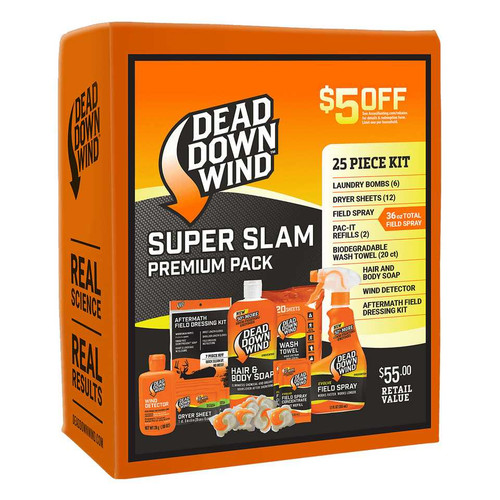 DEAD DOWN WIND DDW PREMIUM PACK SCENT CONTROL SUPER SLAM KIT 25PIECE DDW-208118