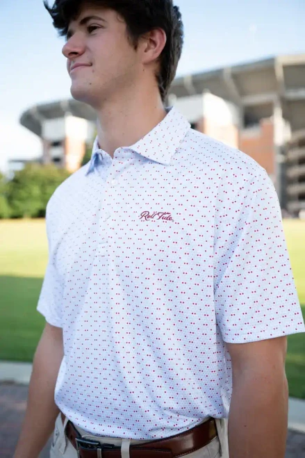 JNJ UA TEAM DOT POLO - ROLL TIDE SCRIPT UA TEAM DOT POLO