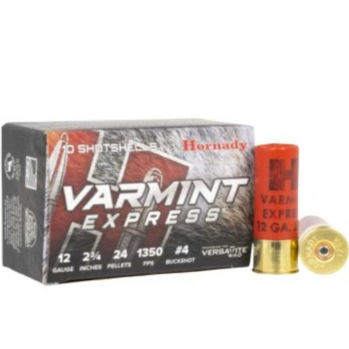 HORNADY HORNADY VARMINT EXPRESS 12GA 2.75IN 4BUCKSHOT 10RD HORN-86243