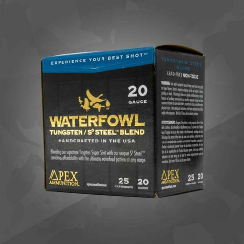 APEX AMMUNITION APEX TUNGSTEN/S3 20GA 3IN 7/8OZ 7.5SHOT 250RD APEX-WS-20