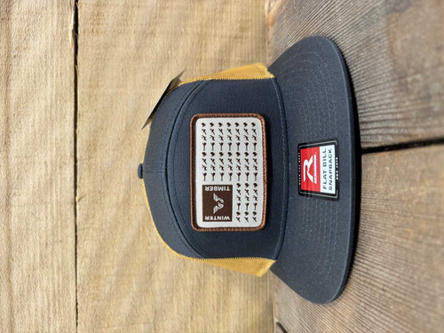 WINTER TIMBER WILDLIFE PATCH SNAPBACK HAT FLAT BILL 168-CHOG-A