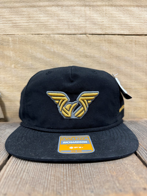 GOLD WT LOGO FLAT BILL HAT