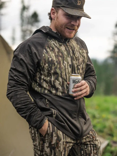 DUCK CAMP MENS LIGHTWEIGHT GRIDTECH FLEECE FULL ZIP MEN'S LIGHTWEIGHT GRID TECH FLEECE - FULL ZIP