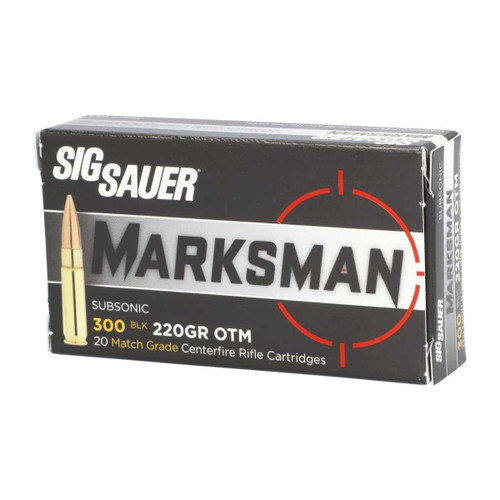 SIG SAUER SIG SAUER SUBSONIC ELITE MATCH 300BLK 220GR HP 20RDS SIG-E300A2-20