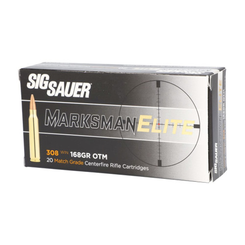 SIG SAUER ELITE MATCH GRADE 308WIN 168GR OPEN-TIP 20RDS