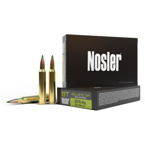 NOSLER BALLISTIC TIP HUNTING 300WIN 180GR BT 20RD