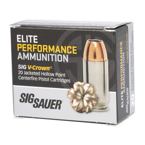 SIG SAUER SIG SAUER V-CROWN 40SW 180GR JHP 20RD SIG-E40SW2-20