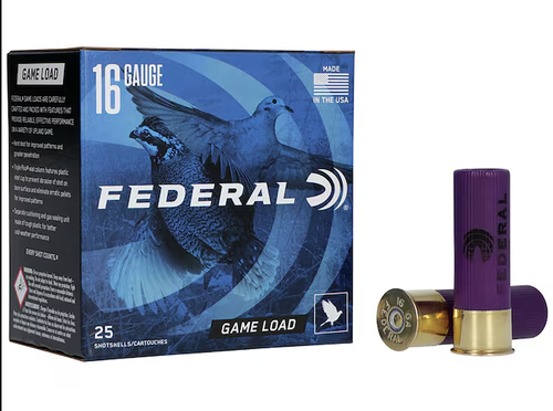 FEDERAL FEDERAL GAME LOAD 16GA 2.75IN 1OZ 8SHOT 250RD CASE FEDRL-H160 8 CASE