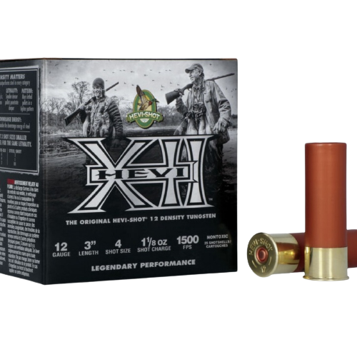 HEVI SHOT HEVI-XII 12 GAUGE 3.0 INCH 1.1 25 OZ 4 SHOT HEVISH-HS51304
