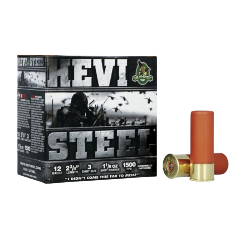 HEVI SHOT HEVI STEEL WATERFOWL 12GA 2-3/4in 1-1/8OZ 3SHOT 25RDS HEVISH-HS61223