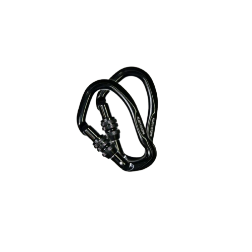 HUNTER SAFETY SYSTEM, INC HSS 2-PACK HIGH STRENGTH CARABINERS BLACK HSS-2CAR