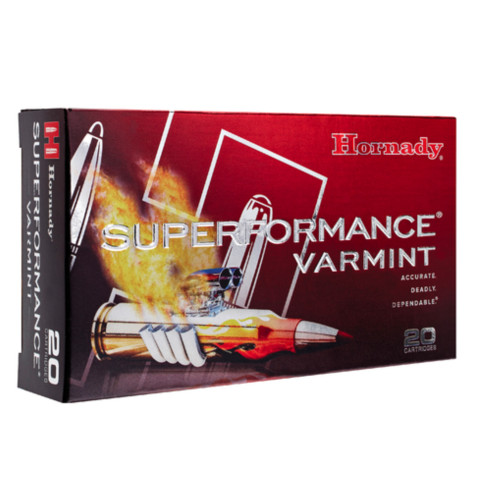 HORNADY SUPERFORMANCE VARMINT V-MAX 223REM 53GR POLYTIP 20RDS