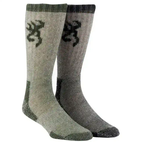 BROWNING BROWNING HEAVYWEIGHT WOOL BOOT SOCKS XL 2PK BROWN-K000017830105