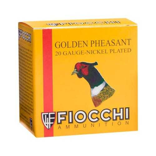 FIOCCHI FIOCCHI GOLDEN PHEASANT 20GA 2.75IN 1OZ 6SHOT NICKEL PLATED 25RD FIOCH-20GP6
