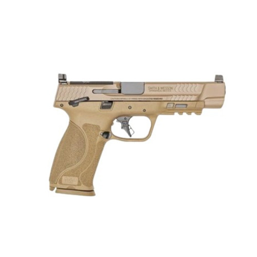 SW M+P 9 2.0 9MM PISTOL SEMI-AUTO 4.95IN FDE FP:MULTI 2-17RD MAGS