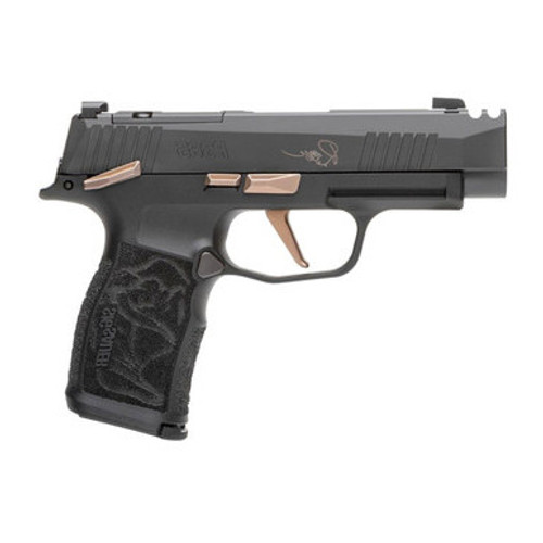 SIG P365-XL COMP ROSE 9MM PISTOL SEMI-AUTO 3.1IN BLACK FP:RMSC 2-10RD MAGS
