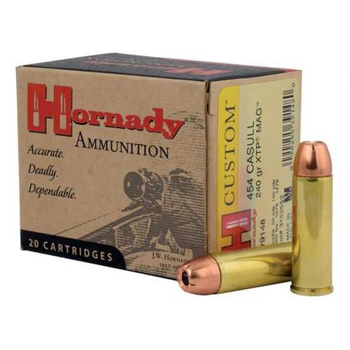 HORNADY Hornady Custom 454Casull 240gr Hornady XTP Mag 20 Per Box/10 Case - 9148 HORN-9148