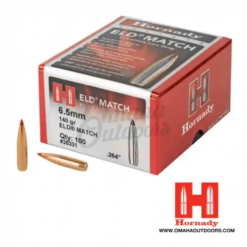 HORNADY HORNADY 6.5MM 140GR ELD MATCH 100/CT HORN-26331