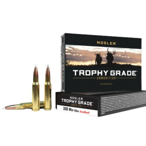 NOSLER TROPHY GRADE ACCUBOND 308WIN 150GR POLYTIP 20RDS