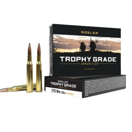 NOSLER PARTITION TROPHY GRADE 270WIN 130GR SOFTPOINT 20RDS