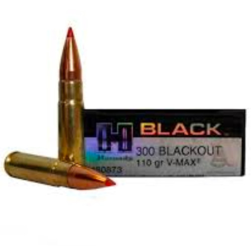 HORNADY BLACK V-MAX 300BLK 110GR POLYTIP 20RDS