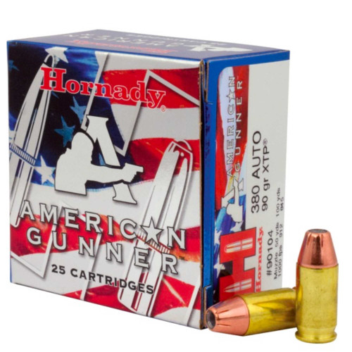 HORNADY HORNADY AMERICAN GUNNER 380AUTO 90GR XTP HP 25RD HORN-90104