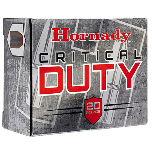 HORNADY CRITICAL DUTY 9MM+P 124GR FLEXLOCK 25RD