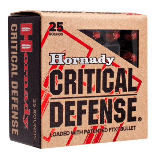 HORNADY CRITICAL DEFENSE 9MM 115GR POLYTIP HP 25RD