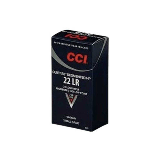 CCI CCI QUIET-22 SEGMENTED SMALL GAME 22LR 40GR HP 50RDS CCI-970