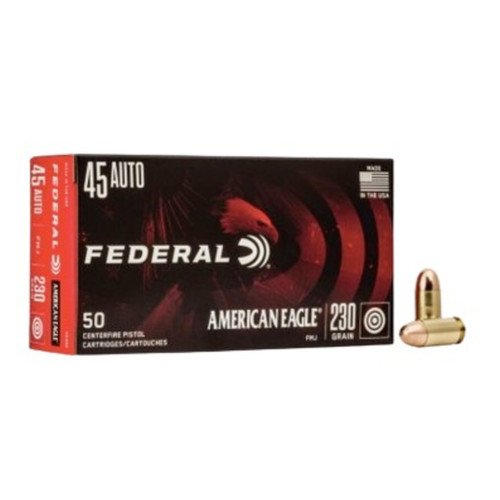 FEDERAL AMERICAN EAGLE 45AUTO 230GR FMJ 50RD