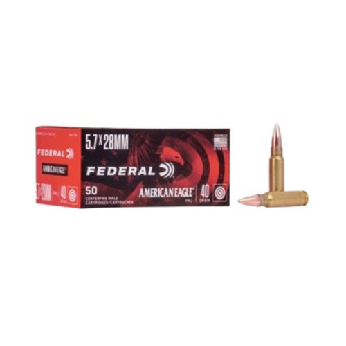 FEDERAL AMERICAN EAGLE TARGET AND RANGE 5.7X28MM 40GR FMJ 50RDS