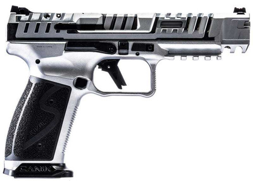 CANIK Canik SFx Rival-S Chrome Handgun 9mm Luger 18rd Magazines(2) 5" Barrel Silver - HG7010C-N CANIK-HG7010C-N
