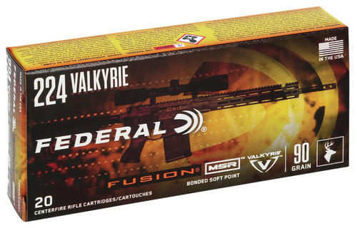 FEDERAL FUSION MSR 224VALK 90GR SOFTPOINT 20RDS