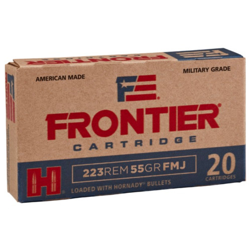 HORNADY FRONTIER 5.56MM 55GR FMJ 20RDS