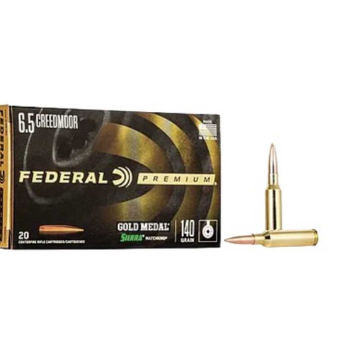 FEDERAL FEDERAL GOLD MEDAL SIERRA MATCHKING 6.5CREED 140GR HP 20RDS FEDRL-GM65CRD1