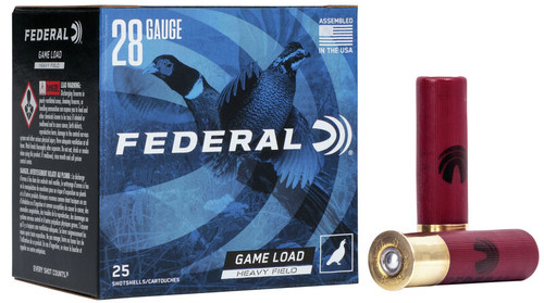 FEDERAL GAME-SHOK UPLANDS 28GA 2.75IN 1OZ 7.5SHOT 25RDS