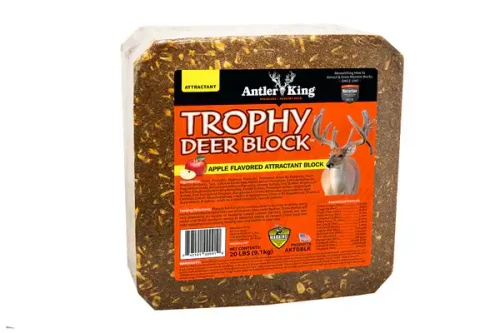 ANTLER KING Antler King Trophy Deer Attractant Block, Sweet Apple Flavor, 20 lb - AKTDBLK AKING-AKTDBLK