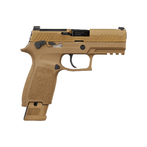 SIG SAUER Sig Sauer M18 OR 9mm 3.9" 21rd Pistol, Black / Coyote - M18-9-CSS-MS SIG-M18-9-CSS-MS